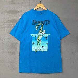 Vintage Harry T’s Blue Single Stitch Florida Animals Shirt Large‎
